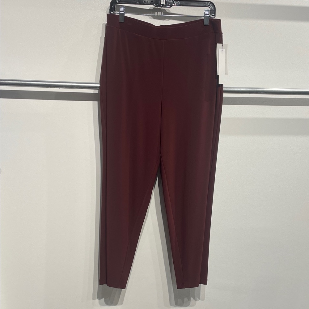Sympli Elegant Burgundy Women's Pants